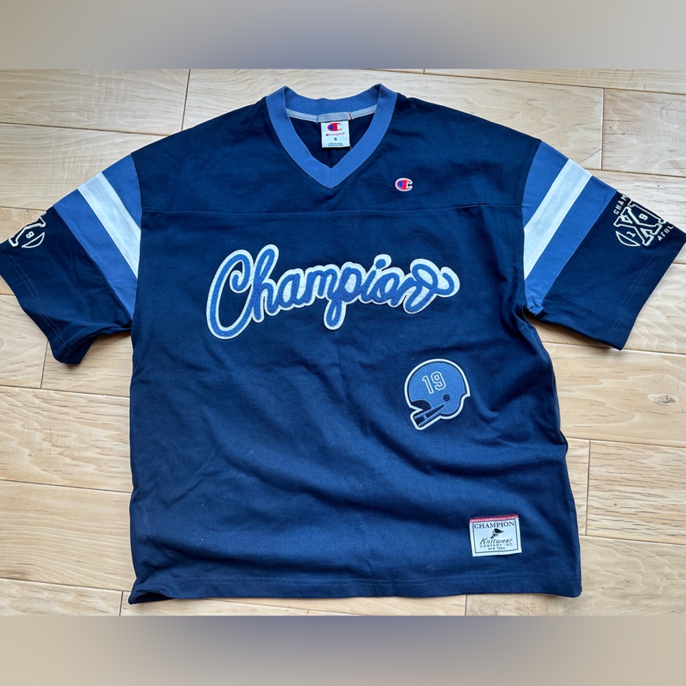 Champion Navy and White Women's Jersey
